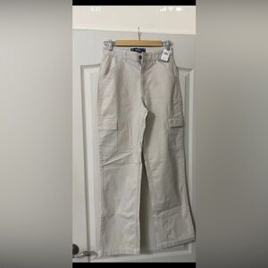 Hollister Cream Cargo Pants